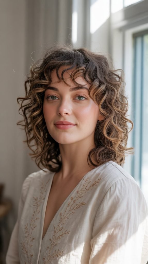 13. Butterfly Layers for Medium-Length Curls