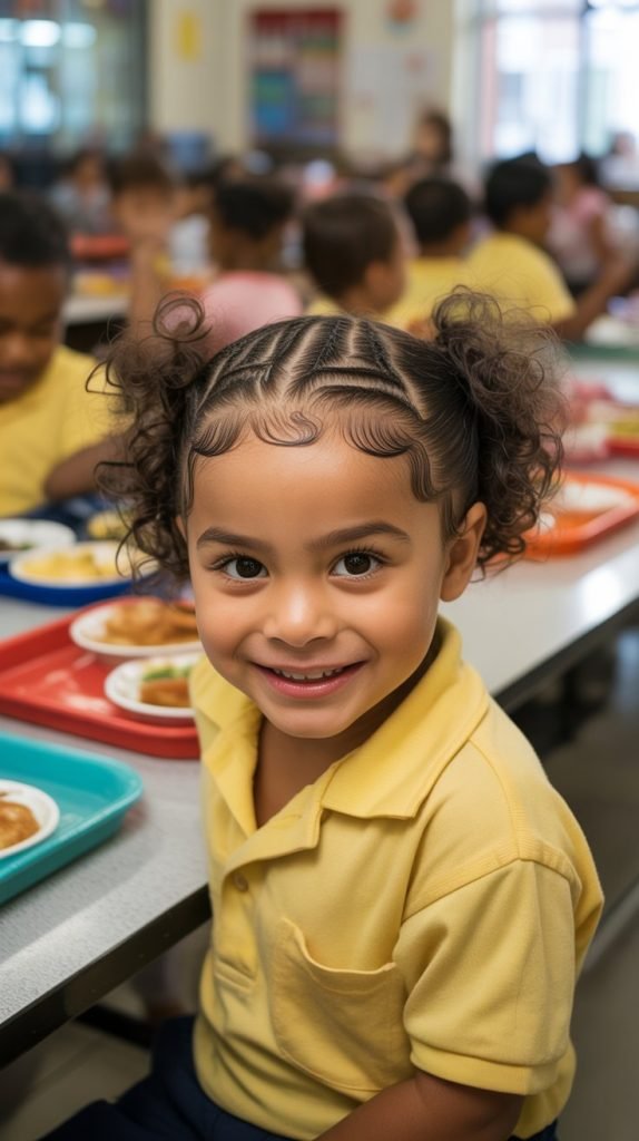 9. Zigzag Part with Double Puffs
