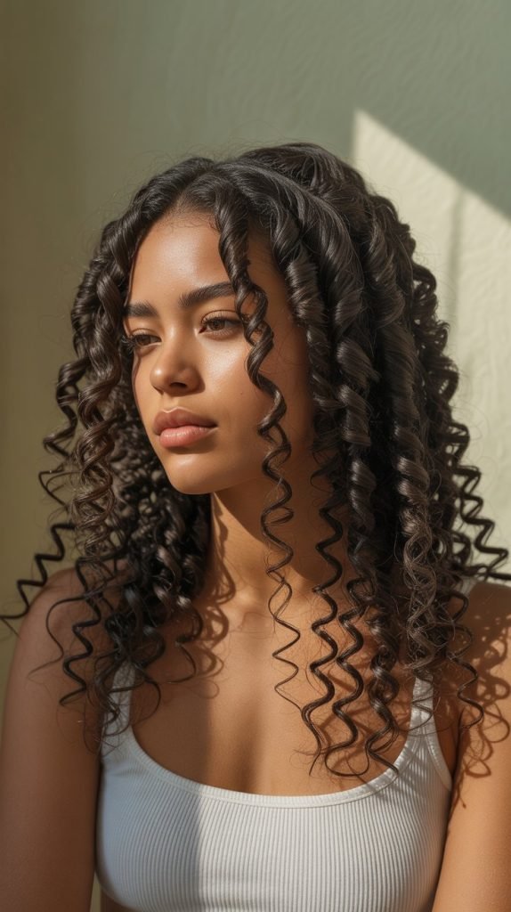 Curly Bantu Knot-Out