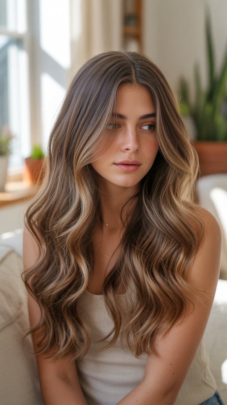 Easy DIY Caramel Highlights on Brown Hair at Home