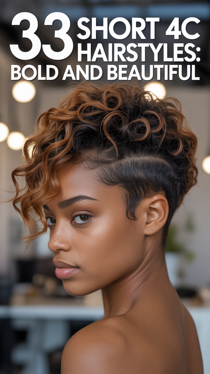 Short 4C Hairstyles: Bold and Beautiful