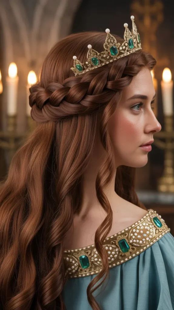 The Half-Up Twisted Crown Style