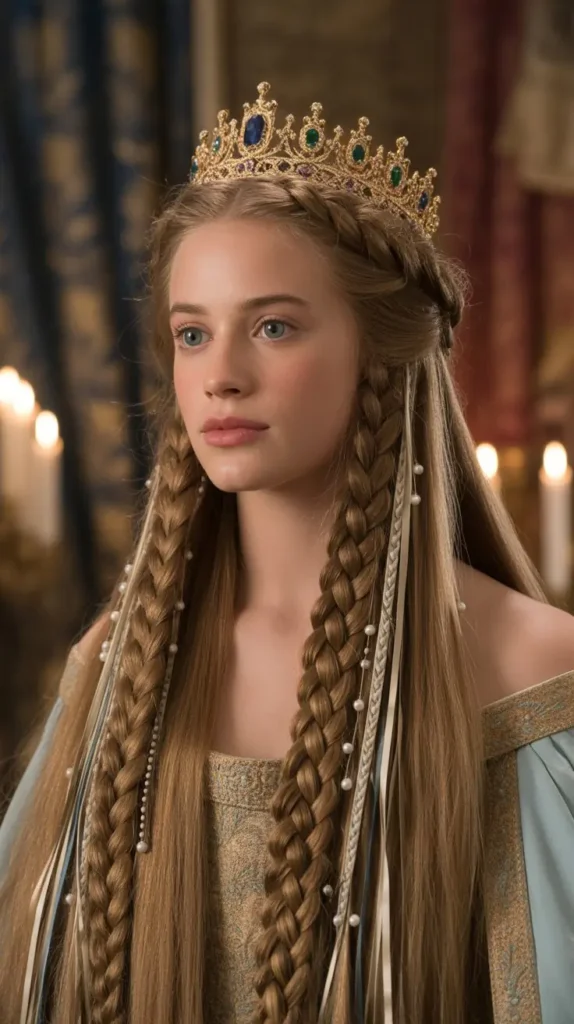  The Temple Braids with Crown Accent