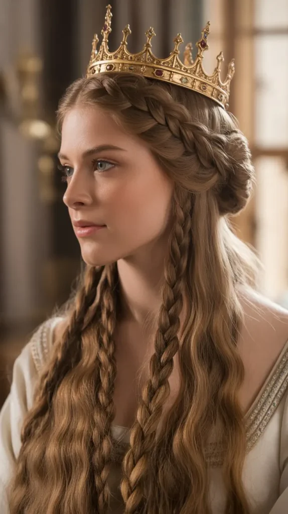 The Low Braided Bun with Crown Placement