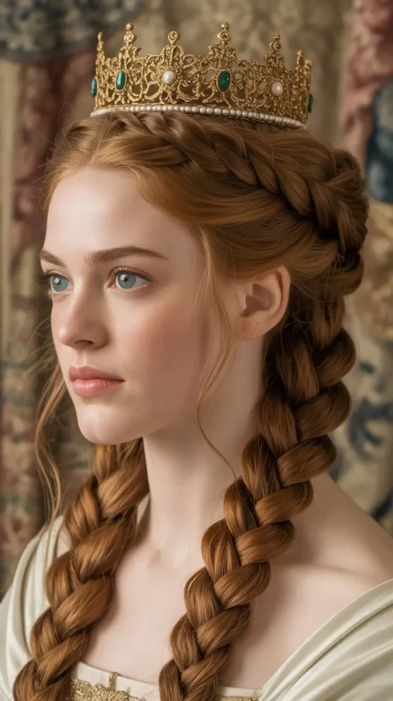 The Wrapped Braid Bun with Crown