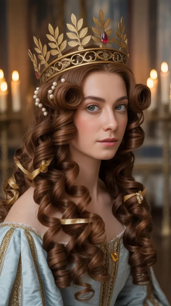 The Spiral Curls with Crown Placement