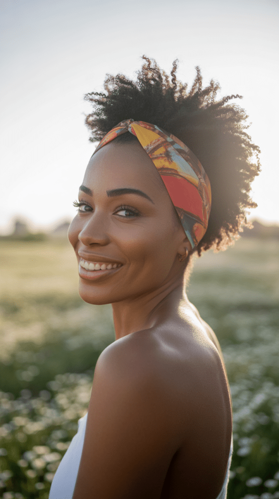 Afro with Headband