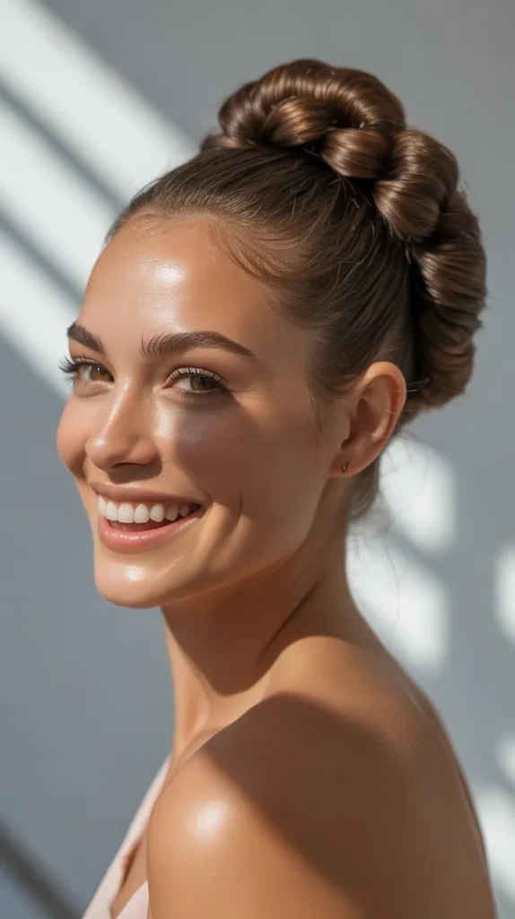 . The Coiled Side Buns