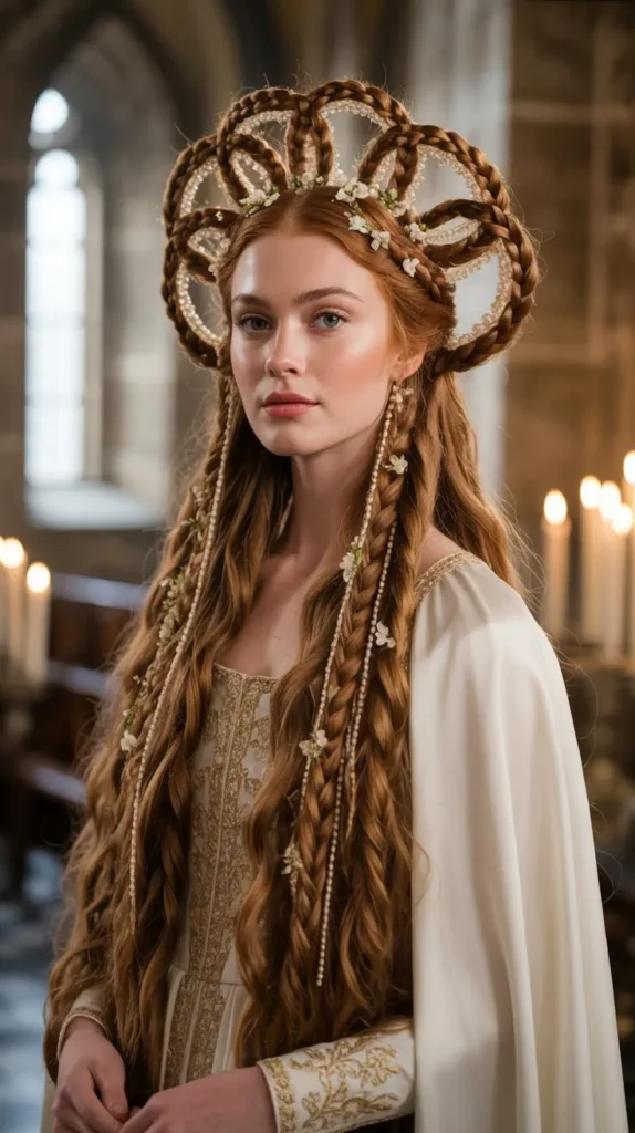 Medieval Goddess Braided Halo