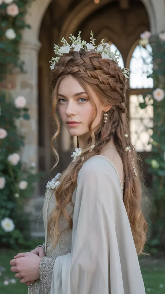 The Medieval Milkmaid Braided Crown