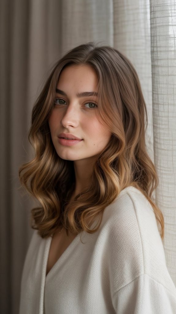Warm Caramel Highlights for Cool Undertones