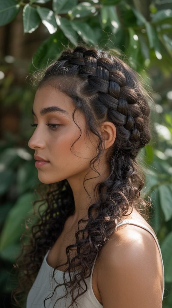 The Basket-Weave Crown Braid