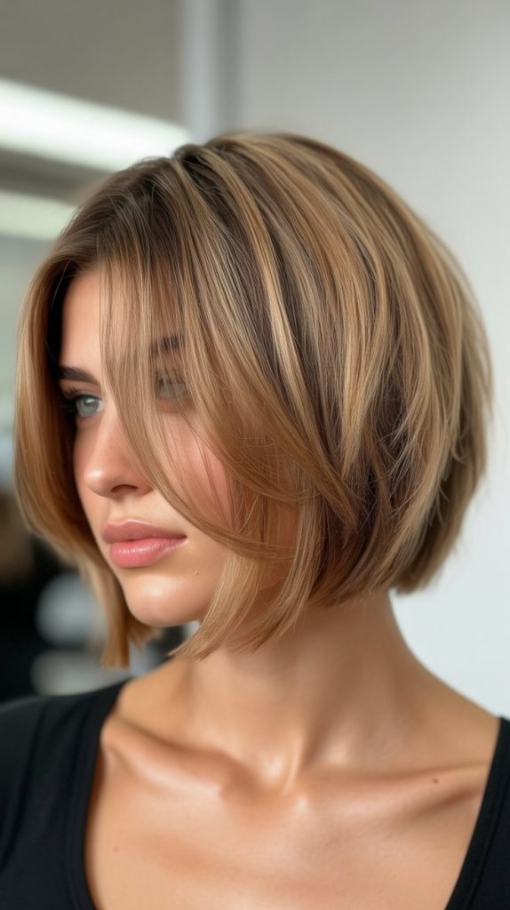 Classic Choppy Bob with Wispy Ends