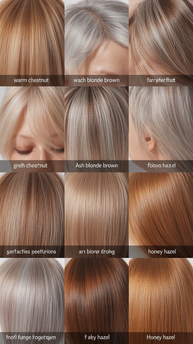 Light Brown Hair Color to Hide Grey Hair