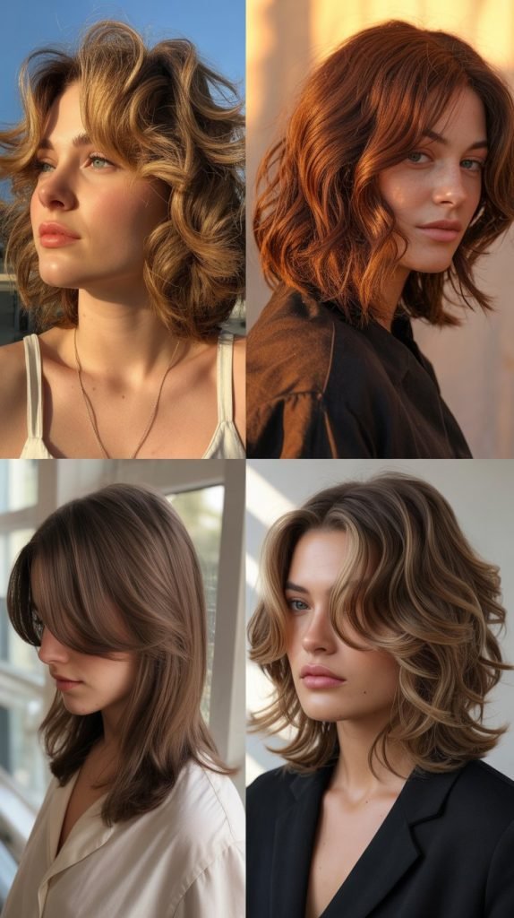 Seasonal Styling Variations for Butterfly Cuts