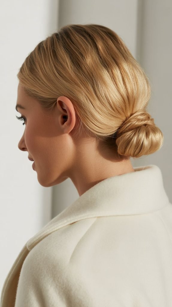 14. Teased Crown Bun