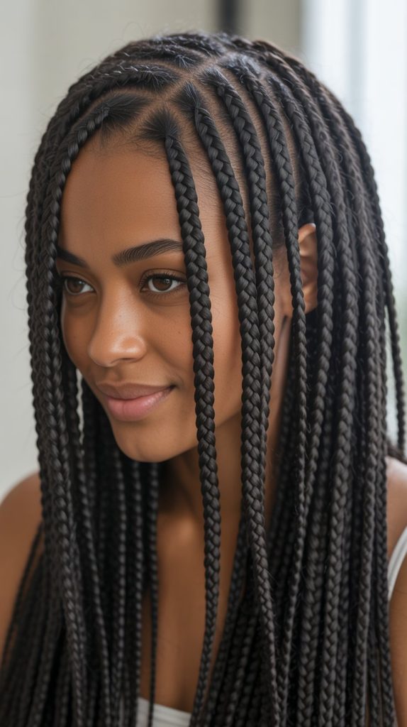 1. Classic Box Braids