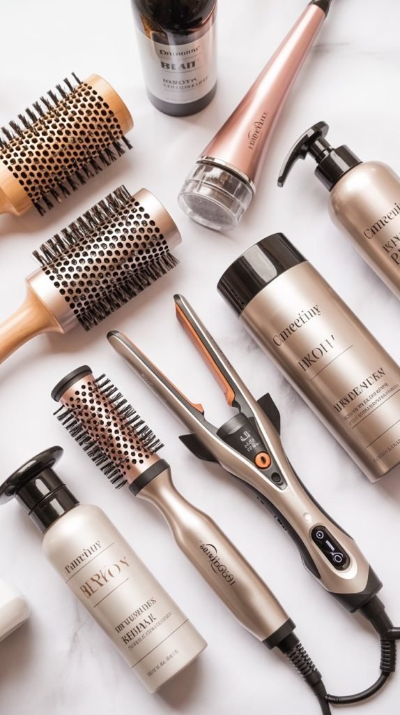 Styling Tools and Products for Butterfly Haircuts