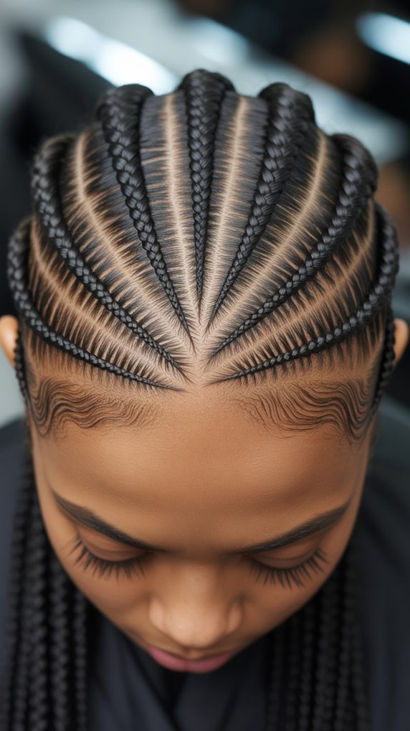 28. Zig-Zag Cornrows