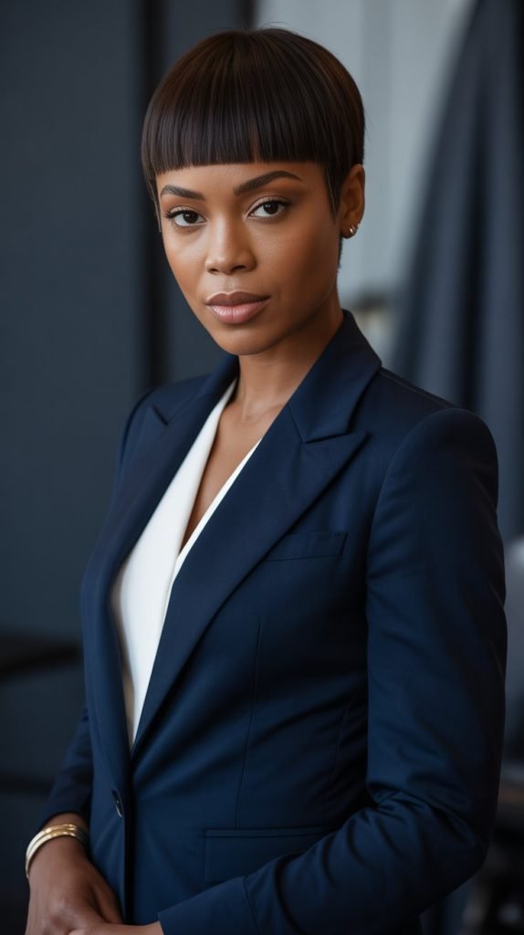 11. Straight Pixie with Tapered Sides