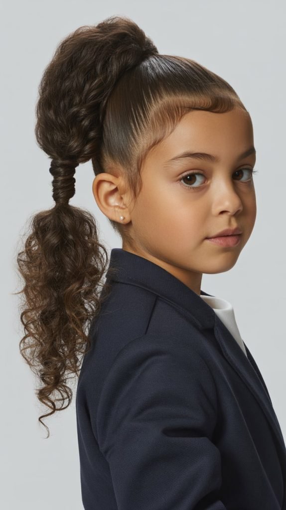 18. Low Side Ponytail with Twist