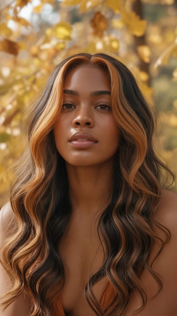 Caramel and Honey Blonde Highlights