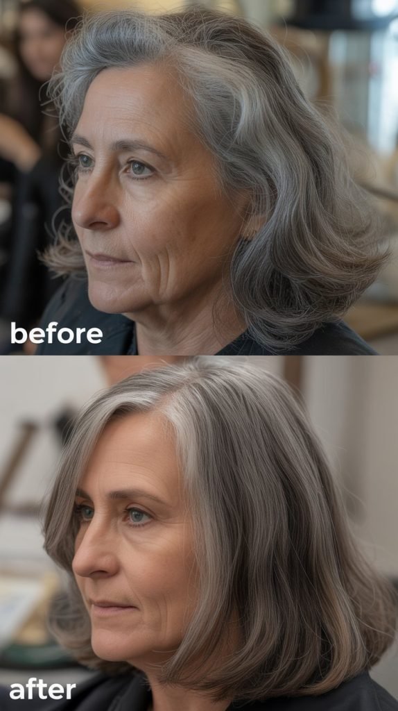 Lowlights for Thin or Thinning Gray Hair