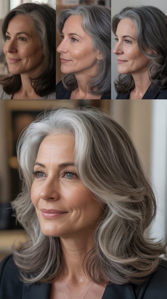 Transition Strategies: From Colored Hair to Gray with Lowlights