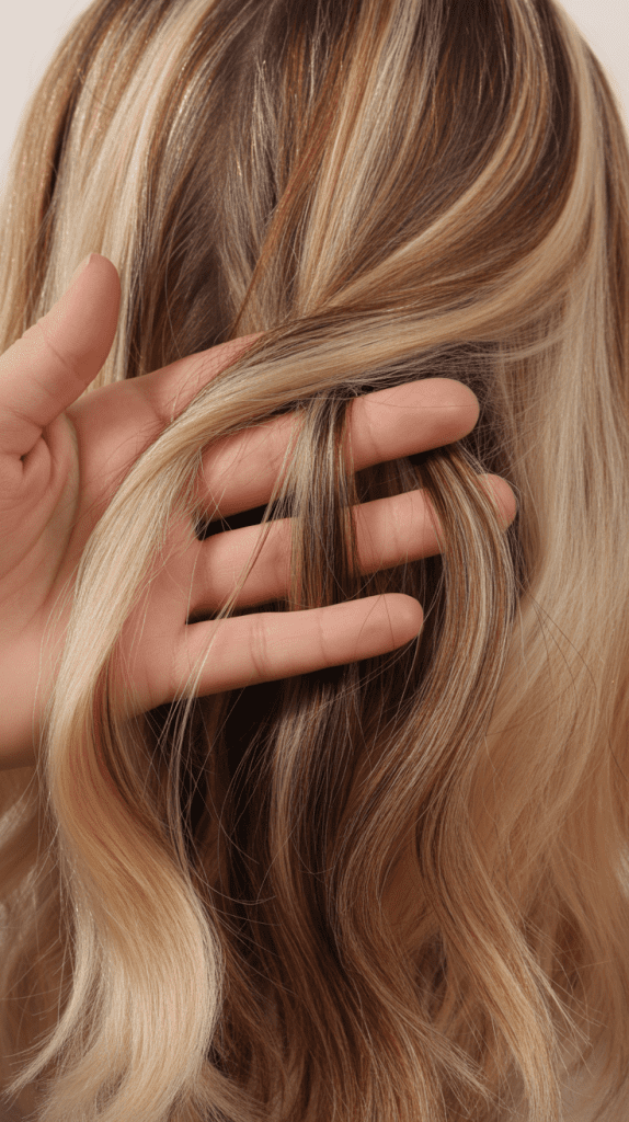  Peek-a-Boo Brown Lowlights with Surface Caramel