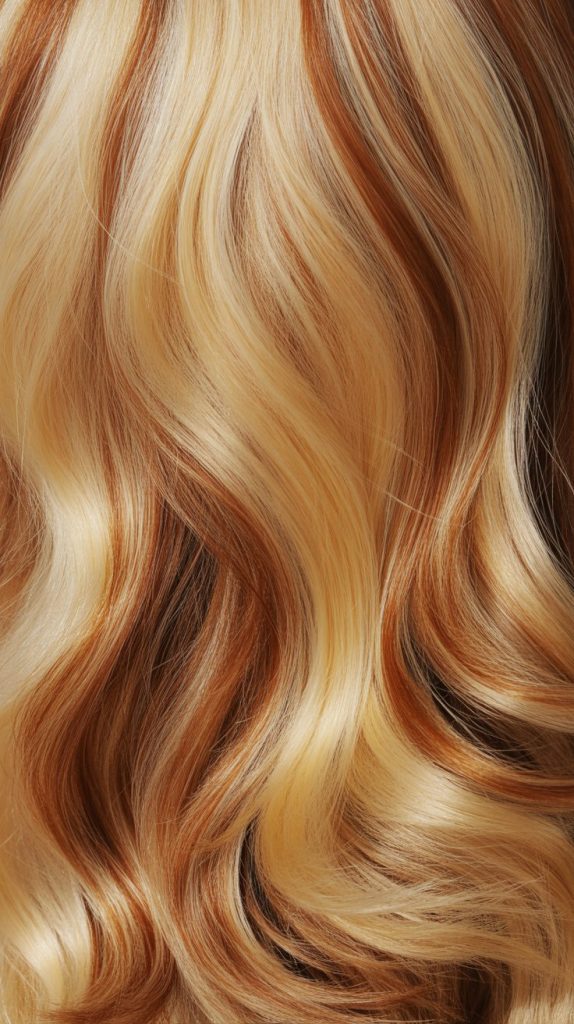 Cornsilk Blonde with Nutmeg Lowlights
