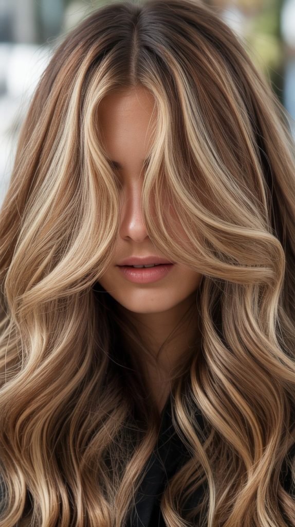 Money Piece with Brown and Caramel Interior