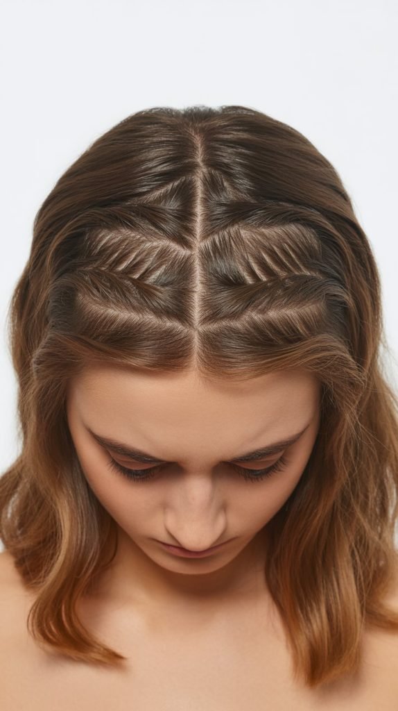 23. Half Up With Zigzag Part