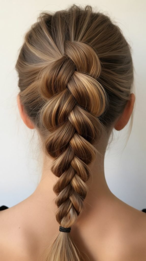 29. Reverse Braided Ponytail