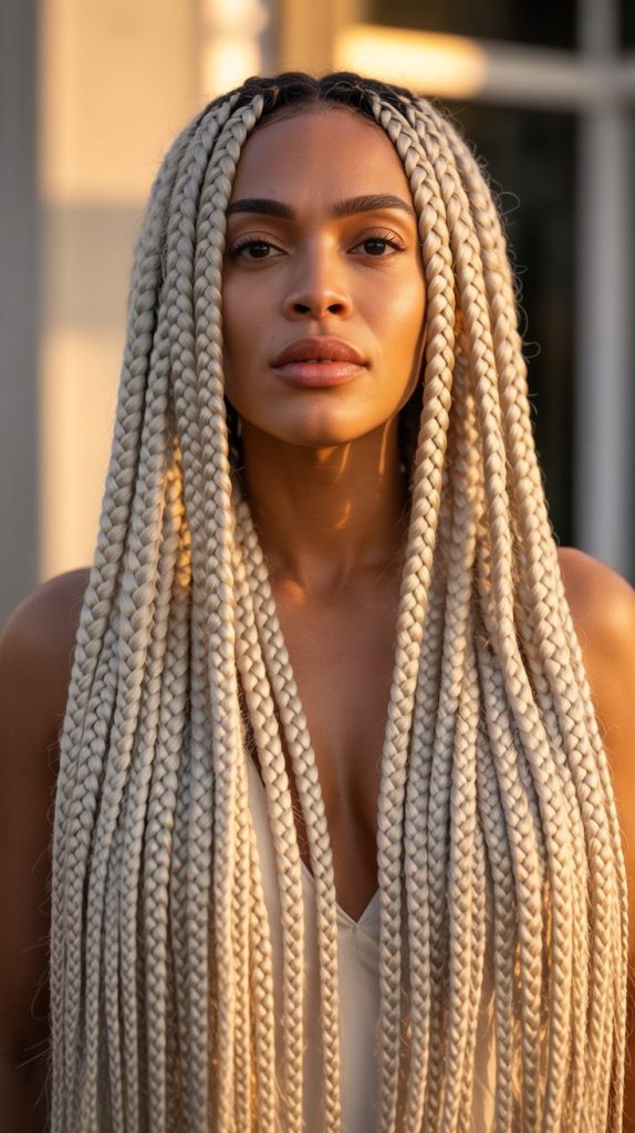 5. Blonde Jumbo Braids