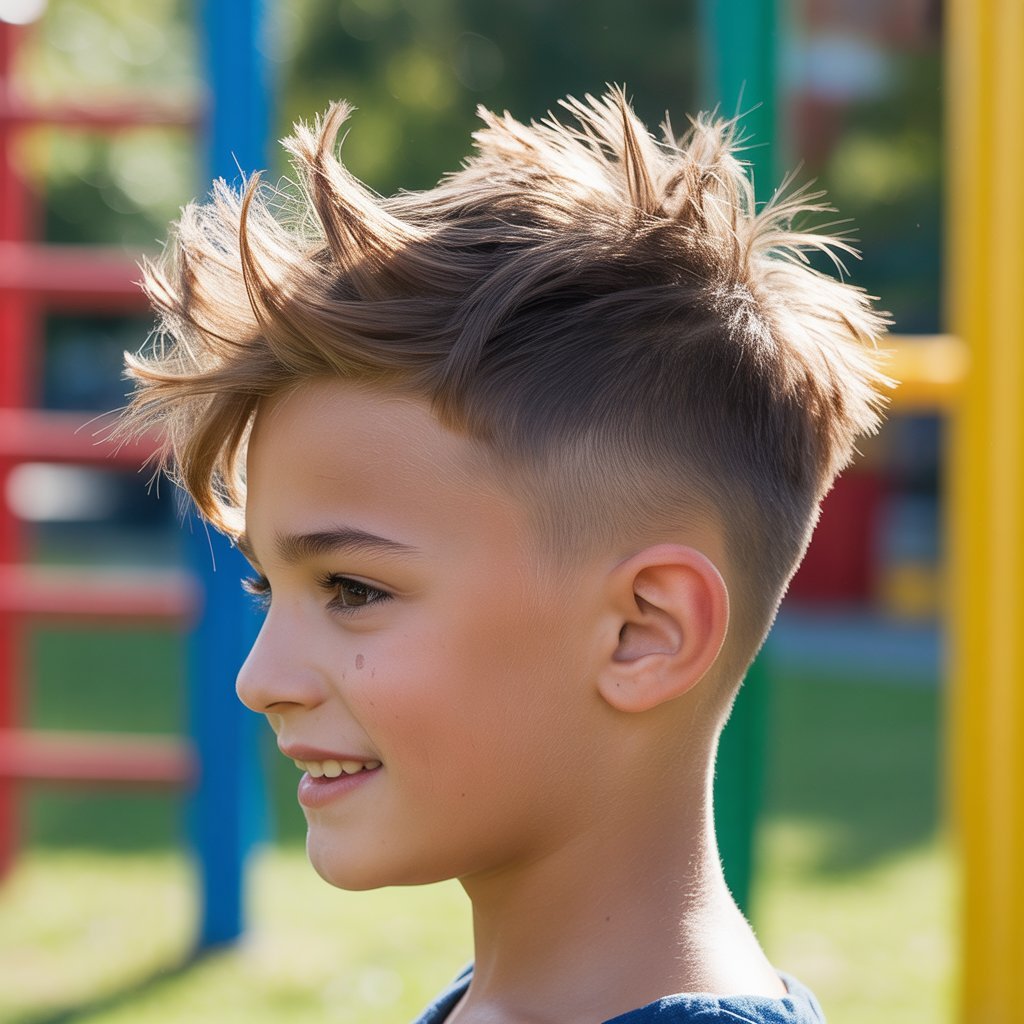 12. Mid Fade with Messy Spikes