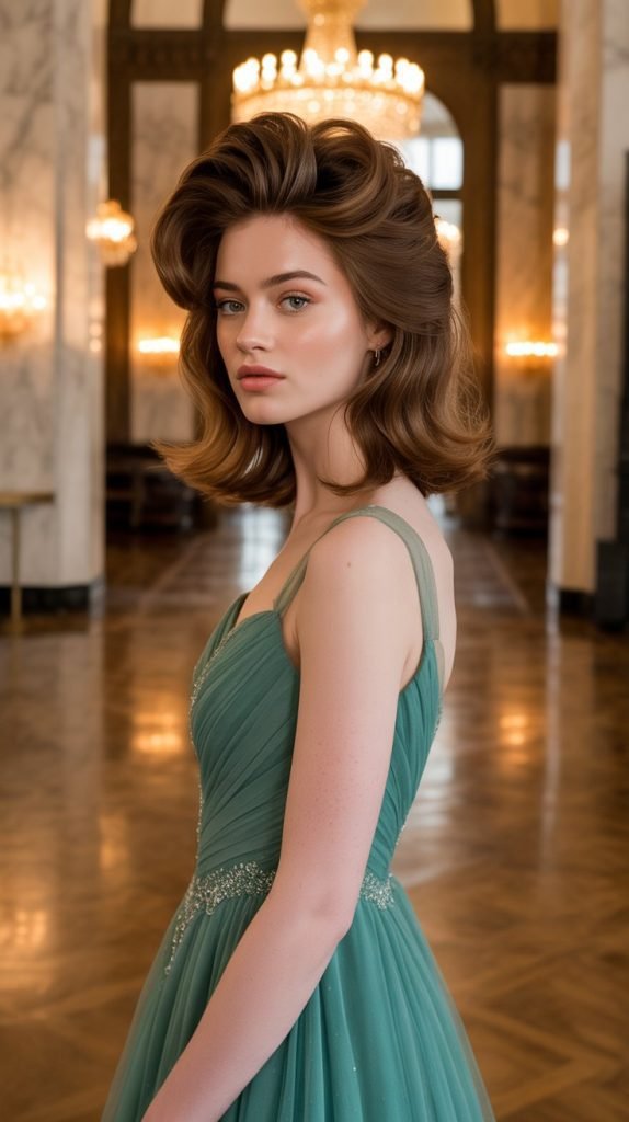 Bouffant Crown with Flowing Ends