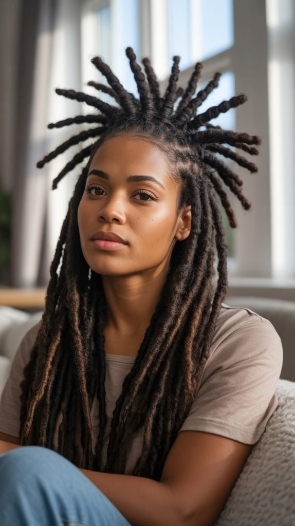 Faux Hawk Dreadlock Style