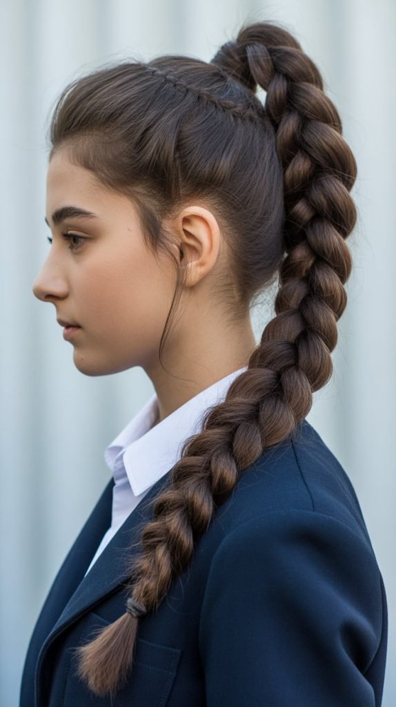 7. Braided Ponytail