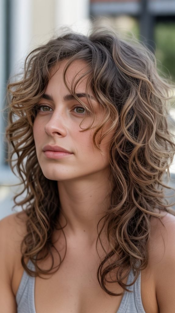 Elongated Shag for Relaxed Curls