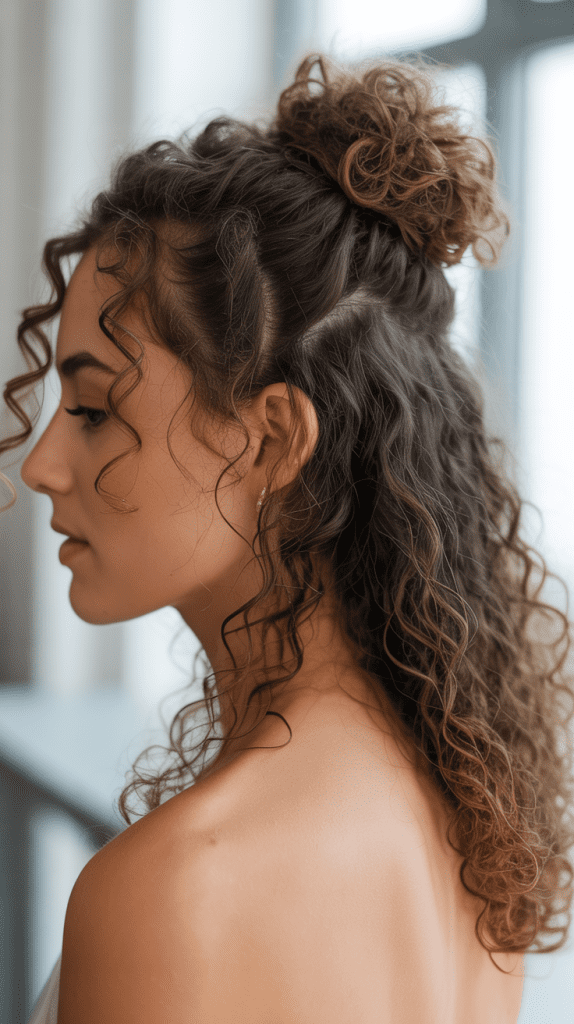  Classic Half Up Top Knot