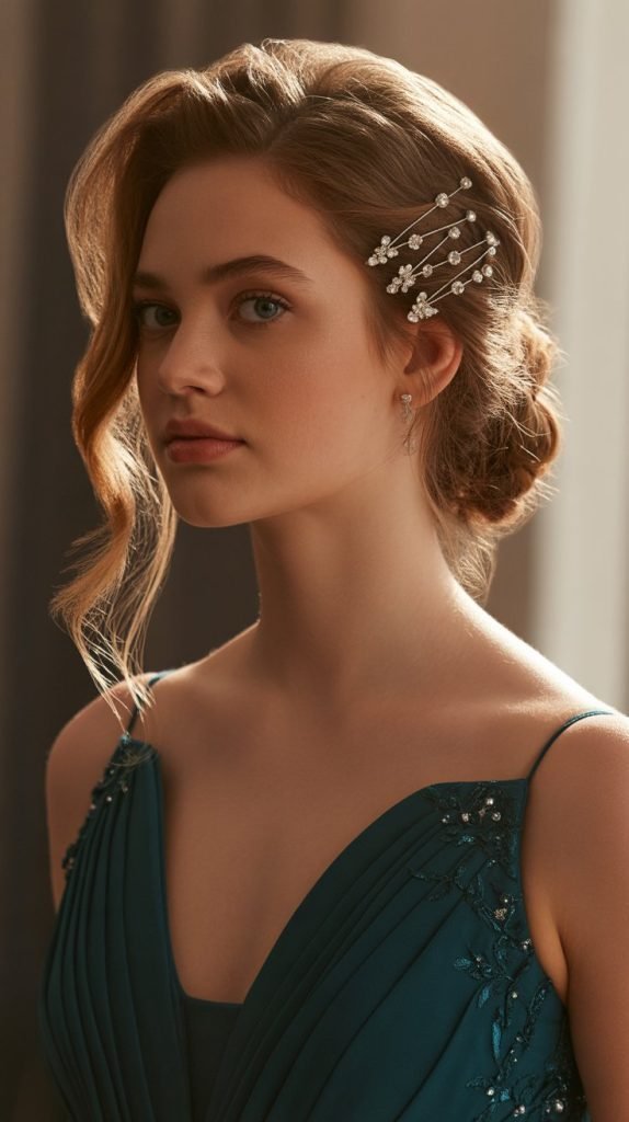 10. Side-Swept Half Up