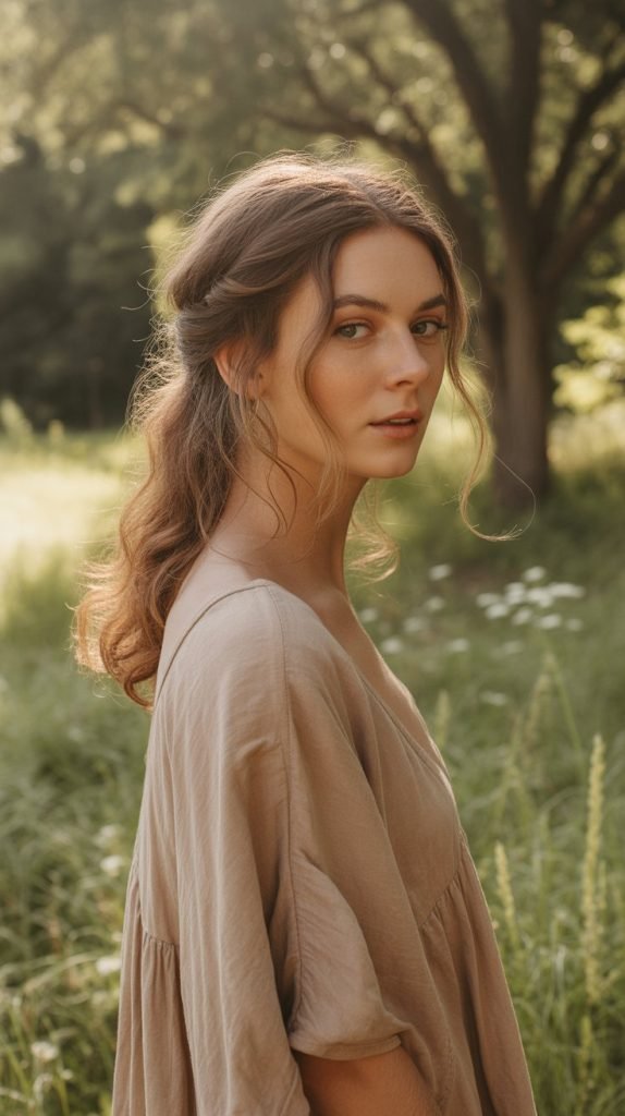 Loose Bohemian Half-Up