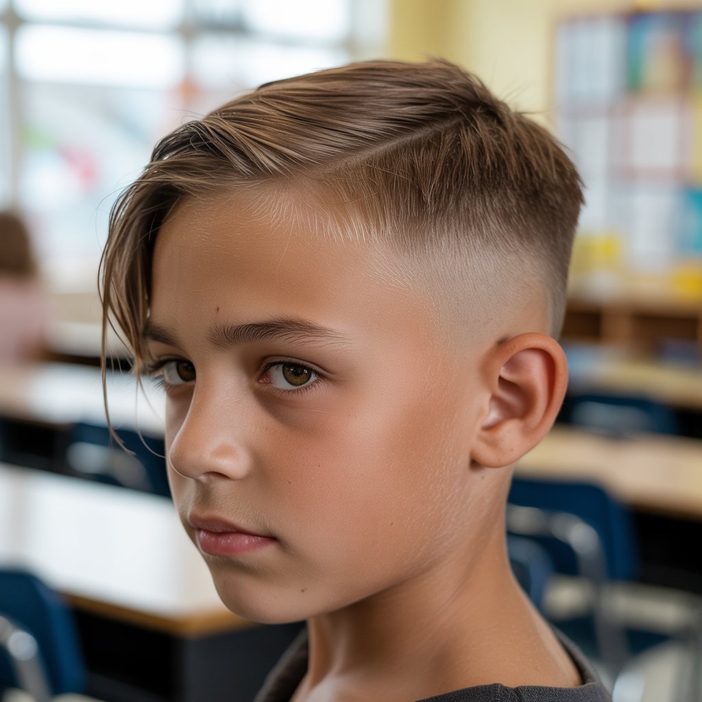 13. Shadow Fade with Side Swept Style