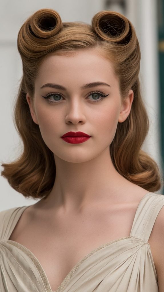 Vintage-Inspired Victory Rolls