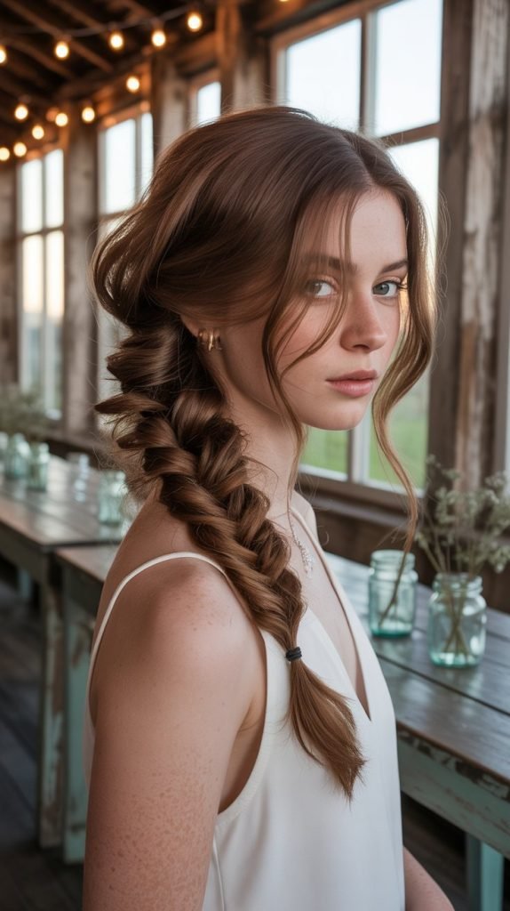  Loose Fishtail Braid Accent