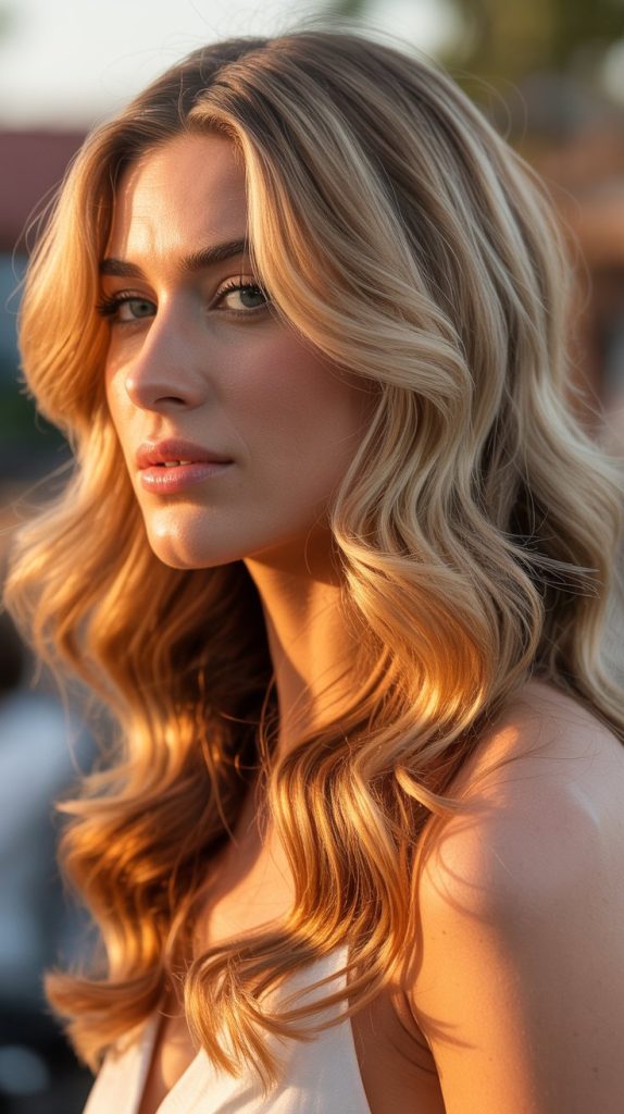 Vanilla Blonde with Cognac Lowlights