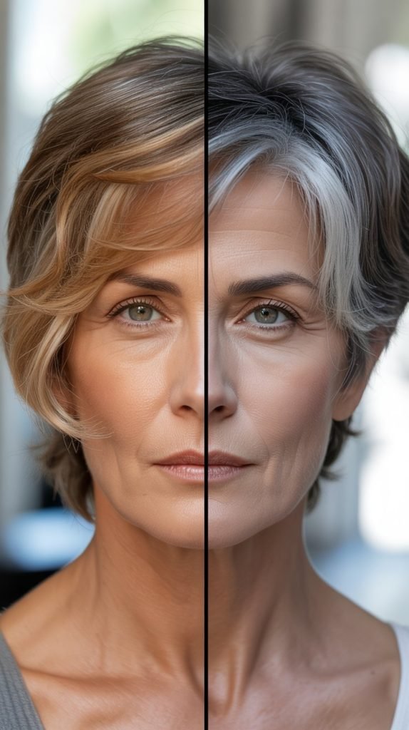 Seasonal Lowlight Adjustments for Gray Hair