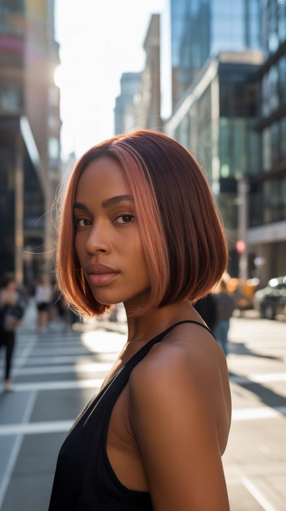 Mahogany with Rose Gold Accents