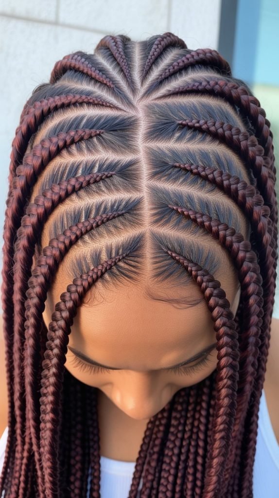 11. Triangle Box Braids