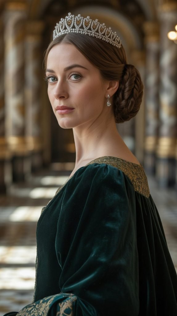 5. The Coiled Bun with Tiara